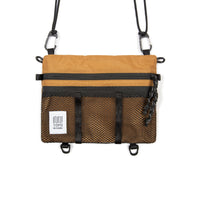 Topo Designs Mountain Accessory crossbody Shoulder Bag in "Khaki" brown lightweight recycled nylon.