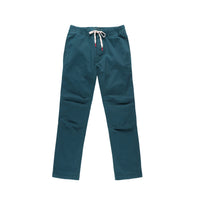 Topo Designs Men's Dirt Pants drawstring stretch cotton in "Pond Blue".