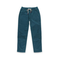 Topo Designs Women's Dirt Pants in 100% organic cotton with drawstring waist in "Pond Blue"