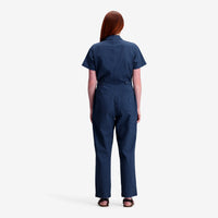 General shot of Dirt Coverall W in "Dark Denim"