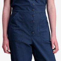 General shot of Dirt Coverall W in "Dark Denim"