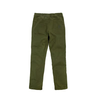 Back product shot of Topo Designs Men's Dirt Pants in "Olive" green.