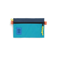 Topo Designs Accessory Bag in "Small" "Tile Blue / Pond Blue - Recycled" nylon.