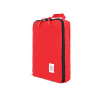 Topo Designs Pack Bag 10L travel packing cube in recycled "Red".